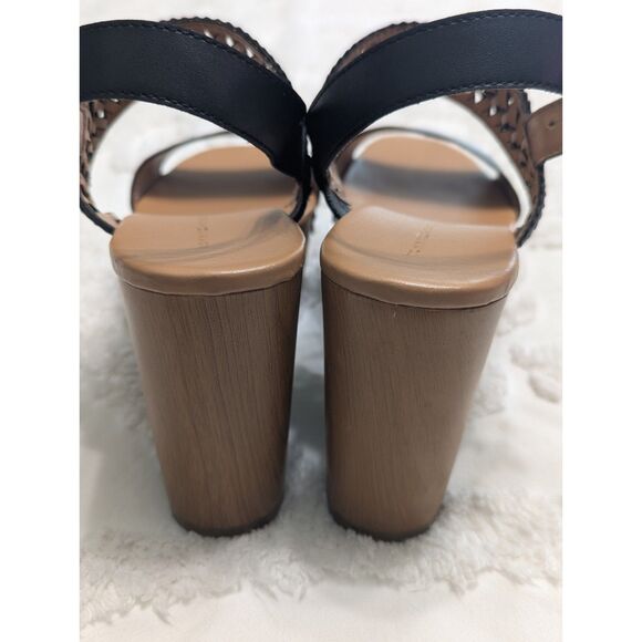 🖤 Tommy Hilfiger Rubena 2 Wedge Platform Sandals – Black – Size 8.5M - Picture 5 of 9